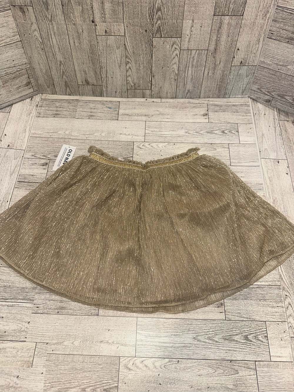 New w tags size 3T. Old Navy Metallic Gold Pleated Tulle Skirt